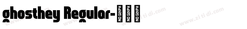 ghosthey Regular字体转换